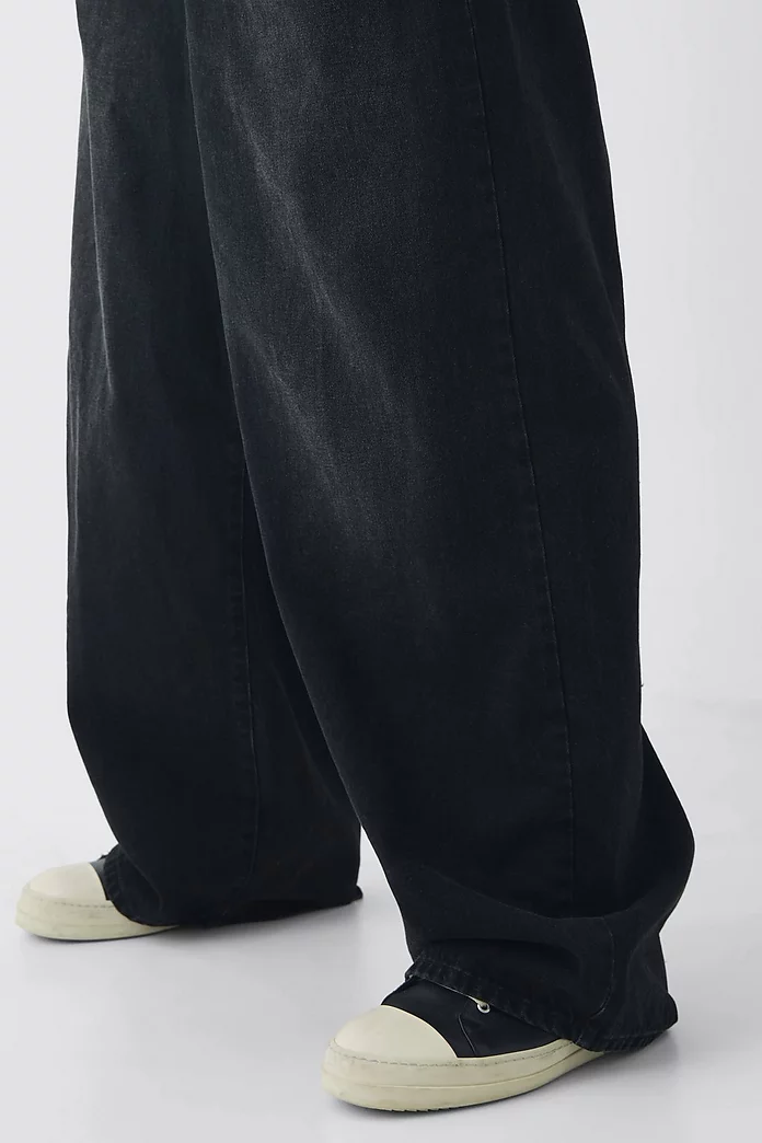 Plus Baggy Rigid Double Waistband Denim Jeans | boohooMAN USA Plus Baggy Rigid Double Waistband Denim Jeans | boohooMAN USA